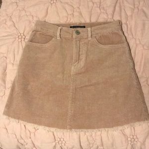 brandy melville corduroy mini skirt